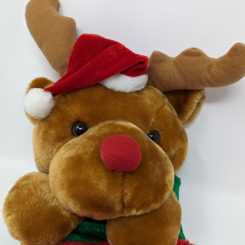 Rudolph the Red Nosed Reindeer Plush Stuffed Christmas Stocking - Picture 3 of 10